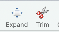 Expand and Trim Buttons